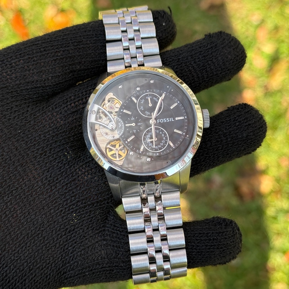 Fossil Townsman Multi-Function Black Dial Men's W… - image 5